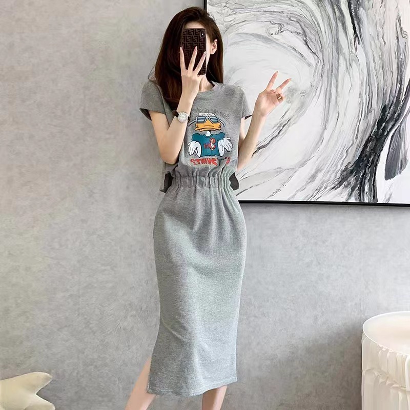 全3色 シャツワンピ ワンピース カジュアル ロング 細見え ~2XL