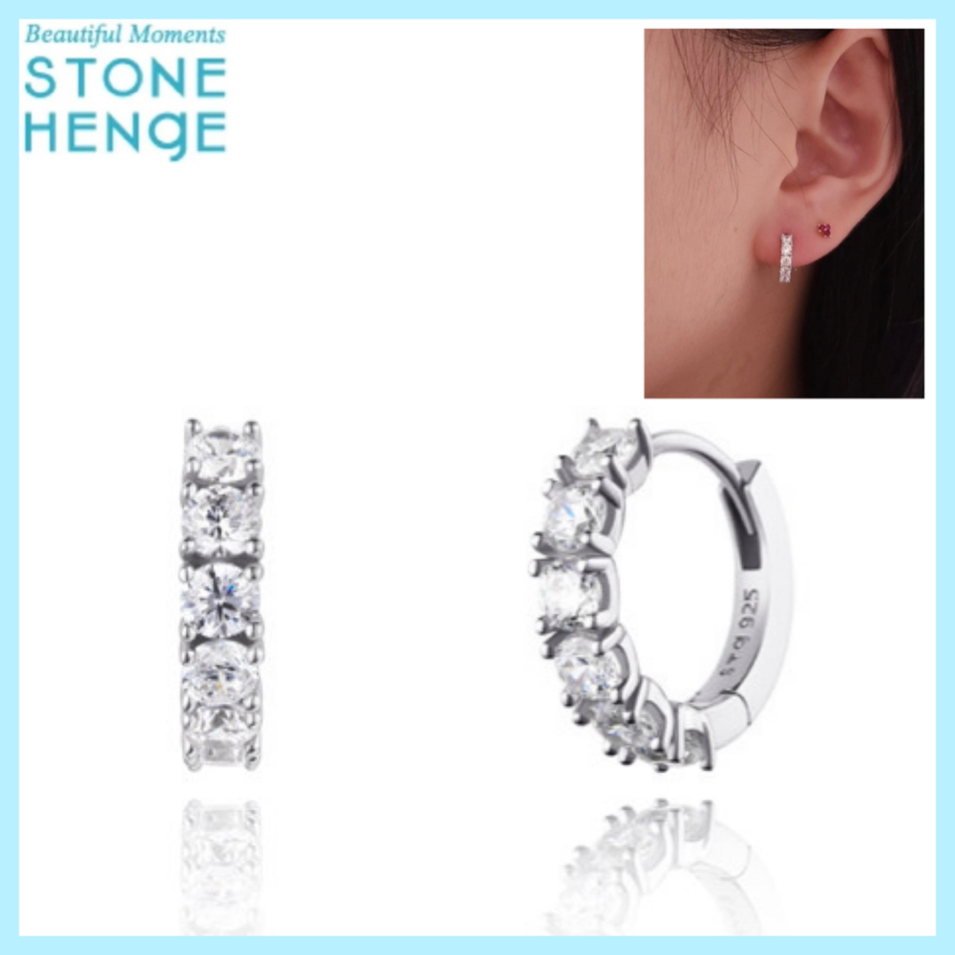 ☆STONE HENgE☆ Silver 925 シルバー ワンタッチ ピアス