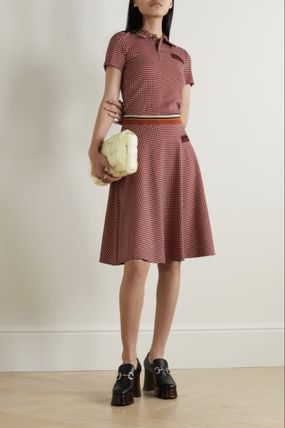 マルニ・MARNI】Appliqued jacquard-knit midi skirt 直接管理販売