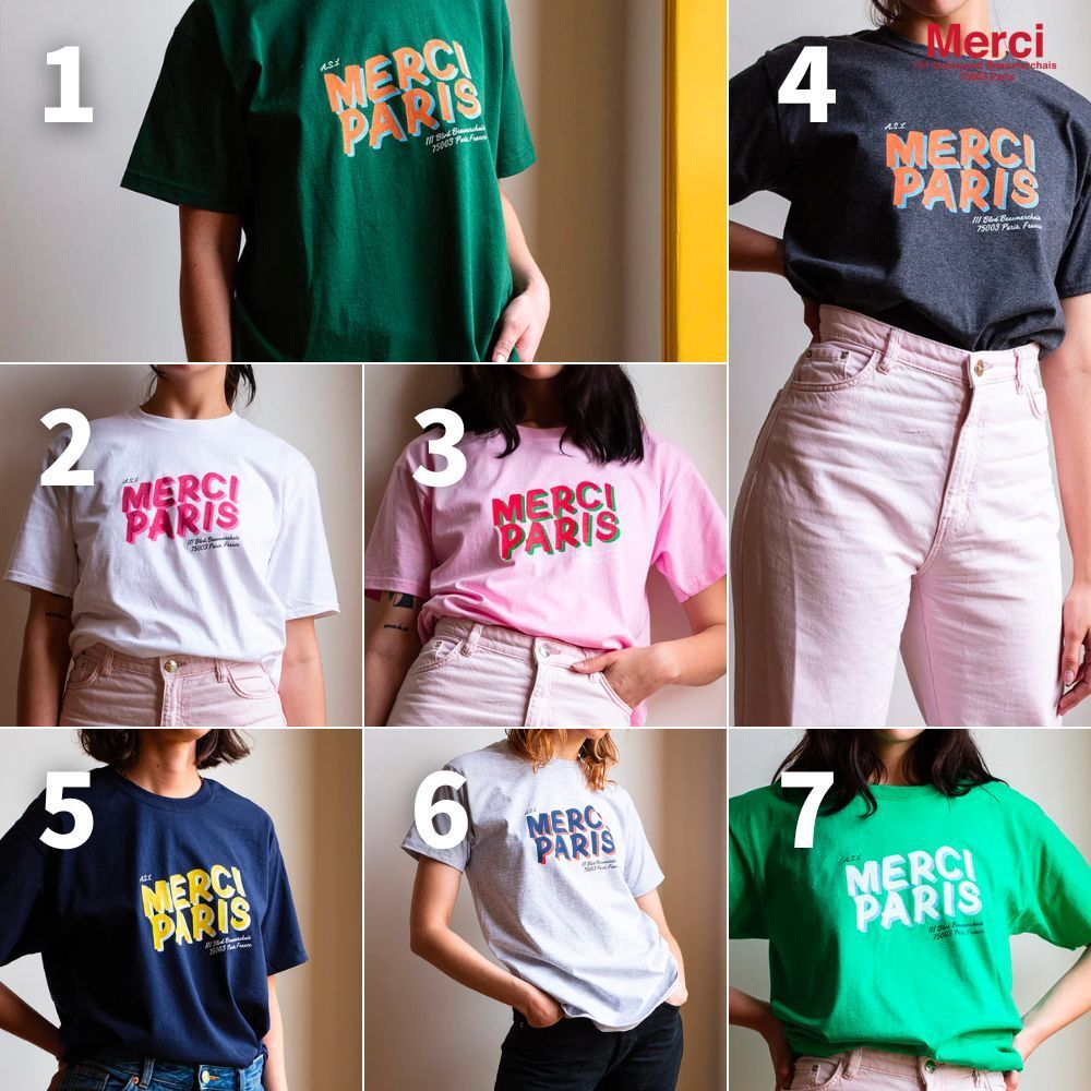 メルシー Merci Paris フロントロゴ Tシャツ