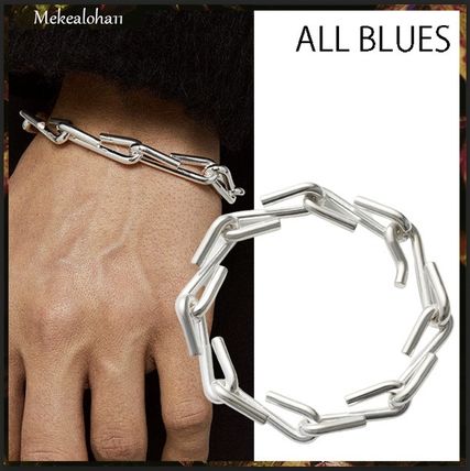 All Blues Bracelets Casual Style Unisex Silver Elegant Style Bracelets