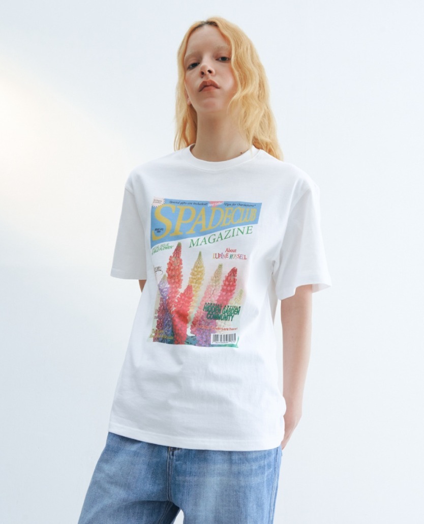 NewJeans 着用☆関税込☆SPADECLUBSEOUL★Flower Magazine T NewJeans 着用☆関税込☆SPADECLUBSEOUL☆Flower Magazine T (T