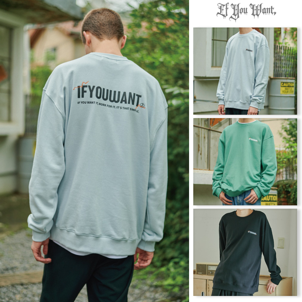 【IFYOUWANT】Signature Logo Sweatshirt