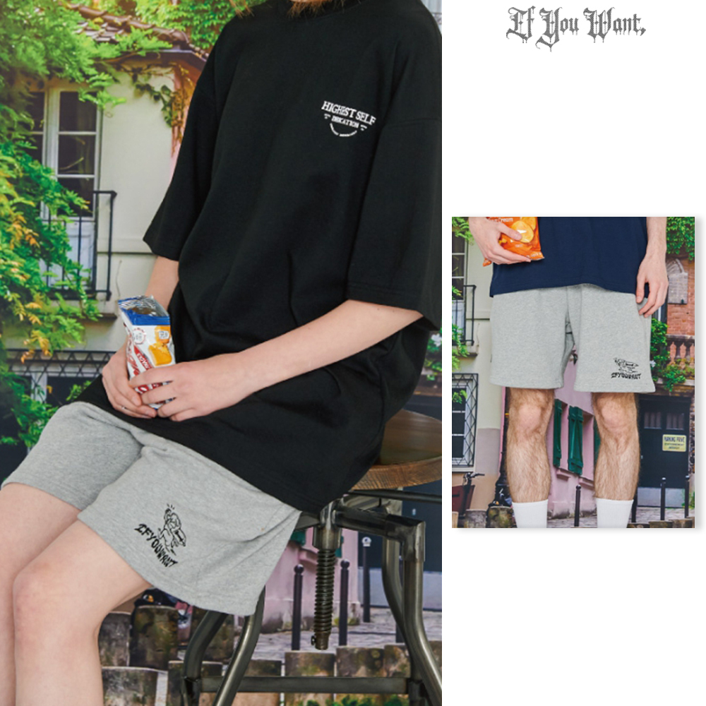 【IFYOUWANT】MALIBU Sweat short pants