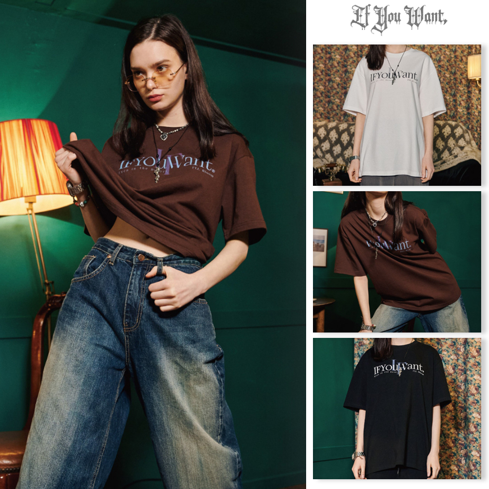 【IFYOUWANT】modern logo TEE