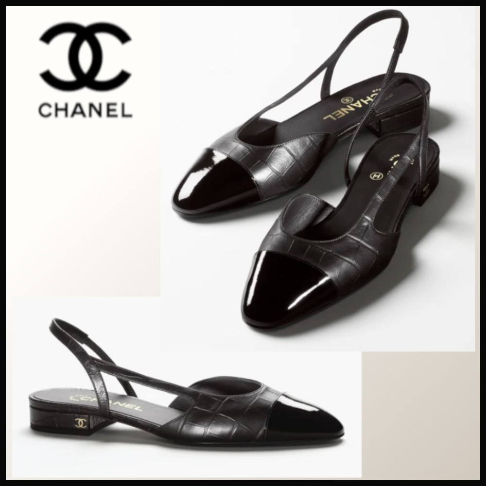 2023メティエダール◆送料無料！【CHANEL】スリングバック 黒
