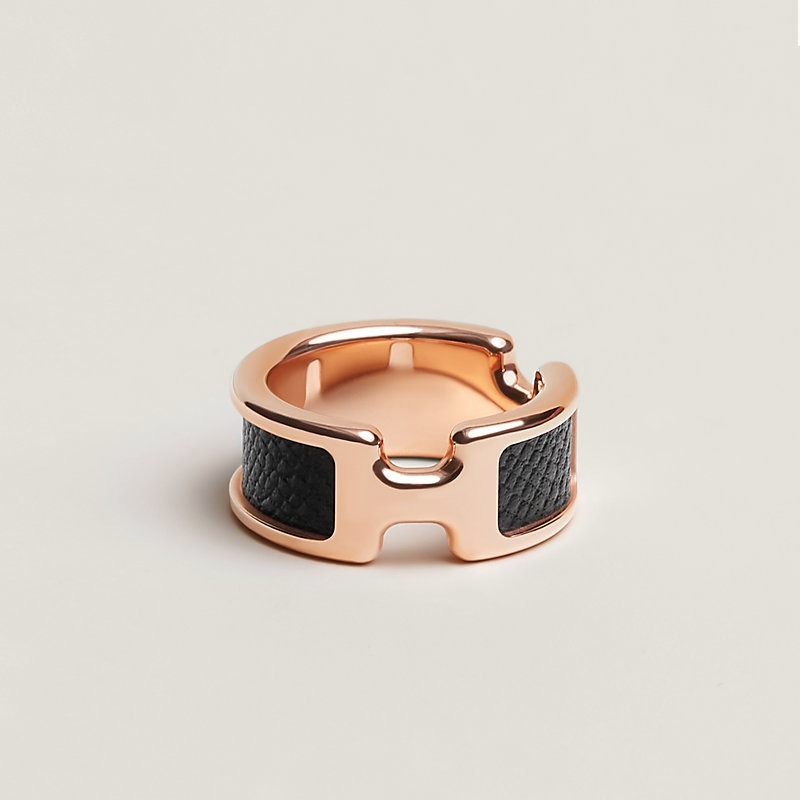 HERMES∽Olympe RING PM オランプ ローズ ゴールド∽パリ速達☆'