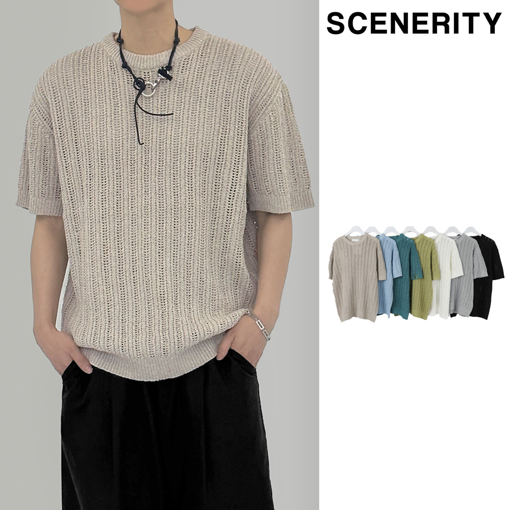 【SCENERITY】Creed short sleeve knit