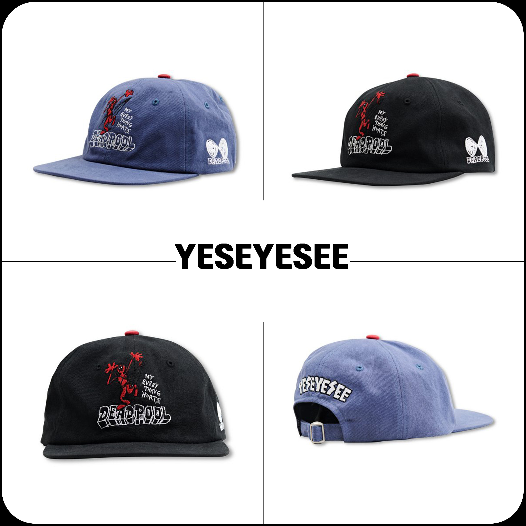 [YESEYESEE]★Y.E.S x Deadpool Cap