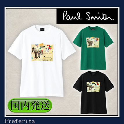 【Paul Smith】Tシャツ Zebra Cardプリント コットン