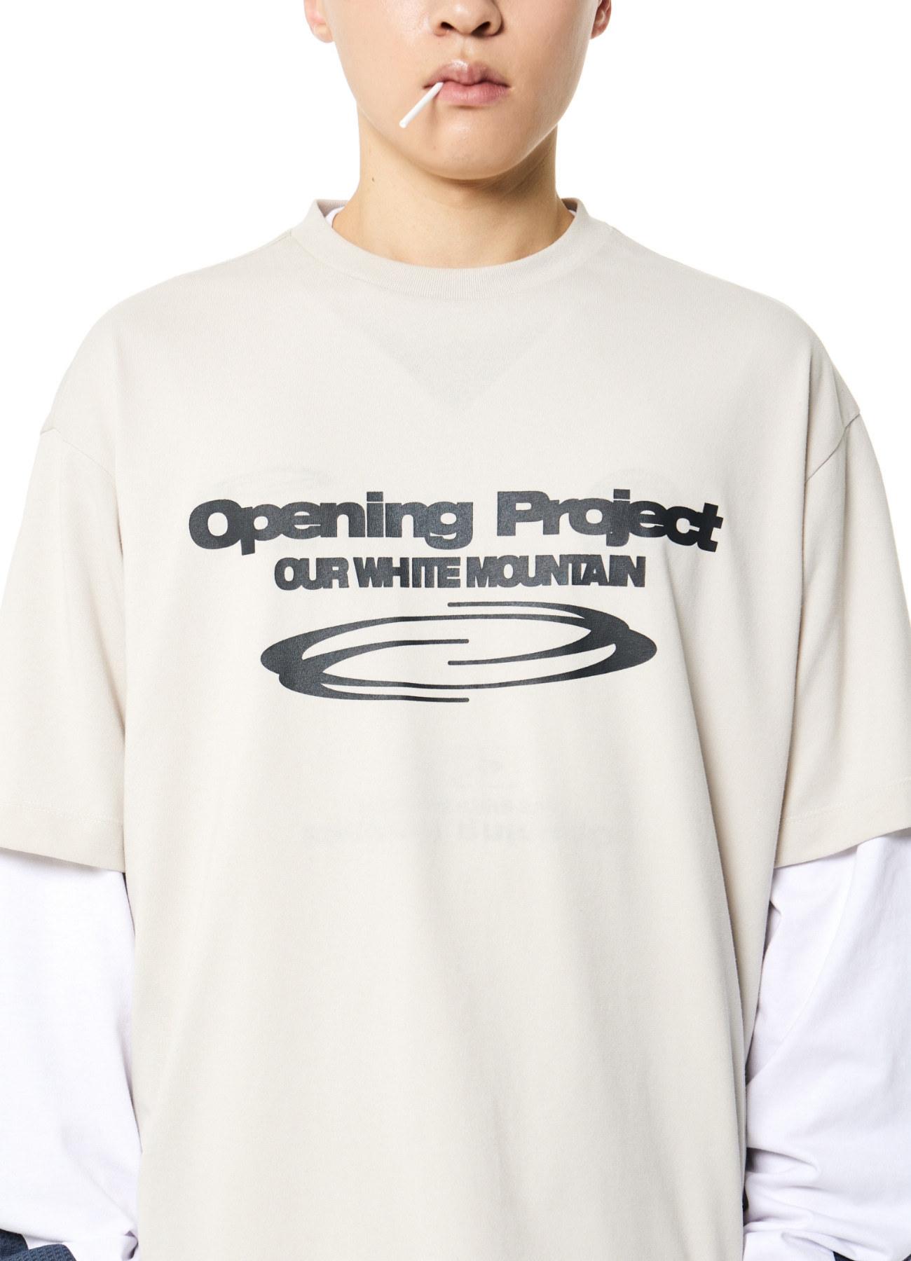 【Opening Project】 IDENTITY T SHIRT/追跡付 OPENING PROJECT】 Identity T Shirt - Ecru (Opening Project/T