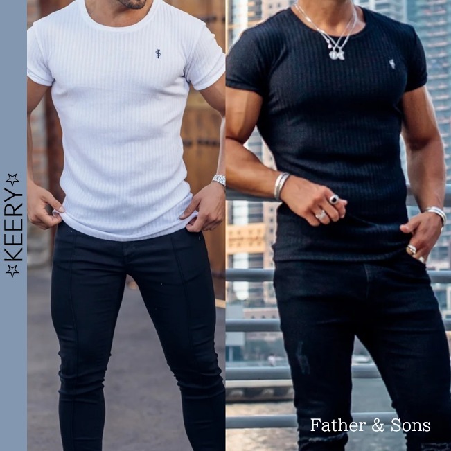 関税/送料込★Father & Sons★スーパースリム リブ Tシャツ