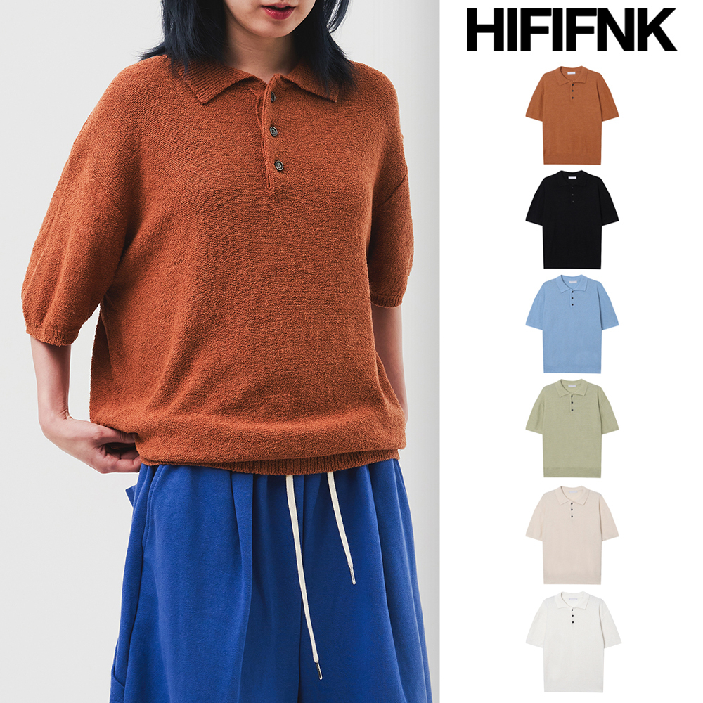 【HI FI FNK】Kee Boucle Collar Knit