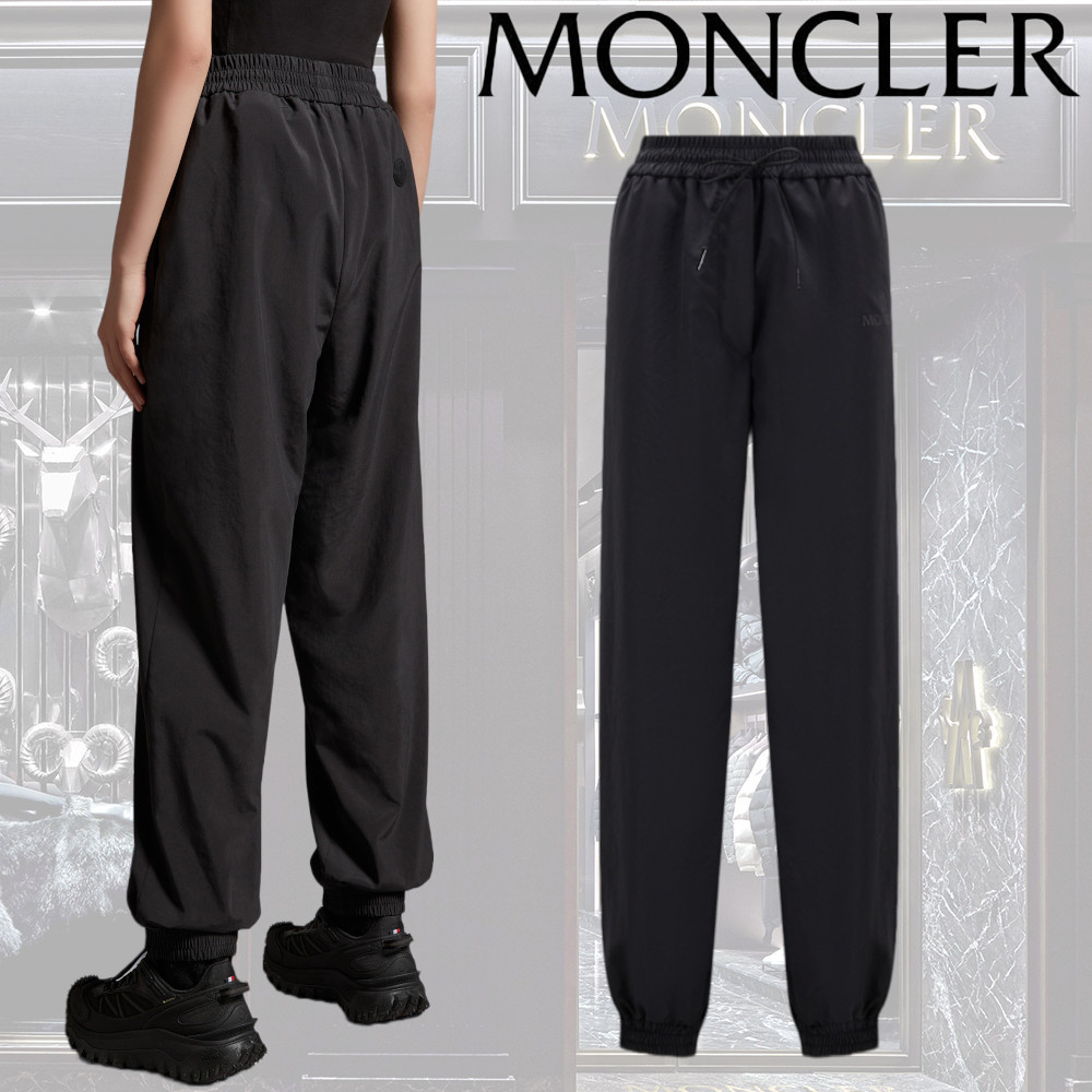 【MONCLER】パンツ パラシュートパンツ ロゴプリント リラックス