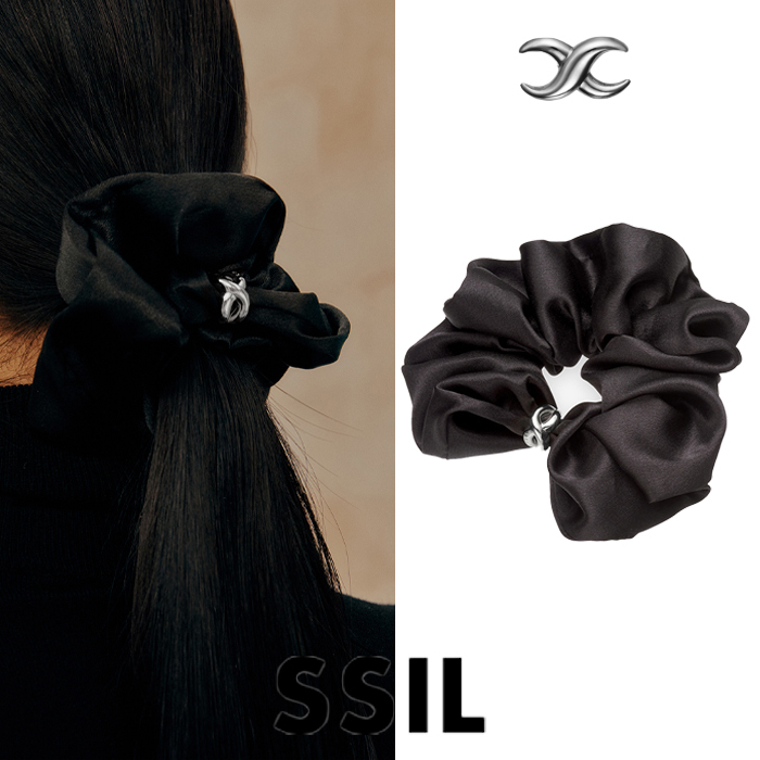 ヘアアクセサリー SSIL RING SCRUNCHIE BLACK