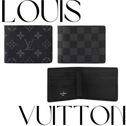 Louis Vuitton Folding Wallets Monogram Leather Folding Wallet Small Wallet Logo