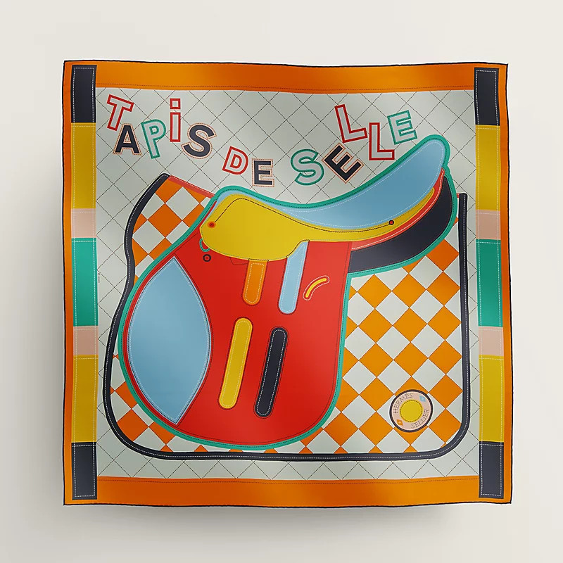 HERMES 最新作 スカーフ カレ 90 ダブルフェイス Tapis de Selle