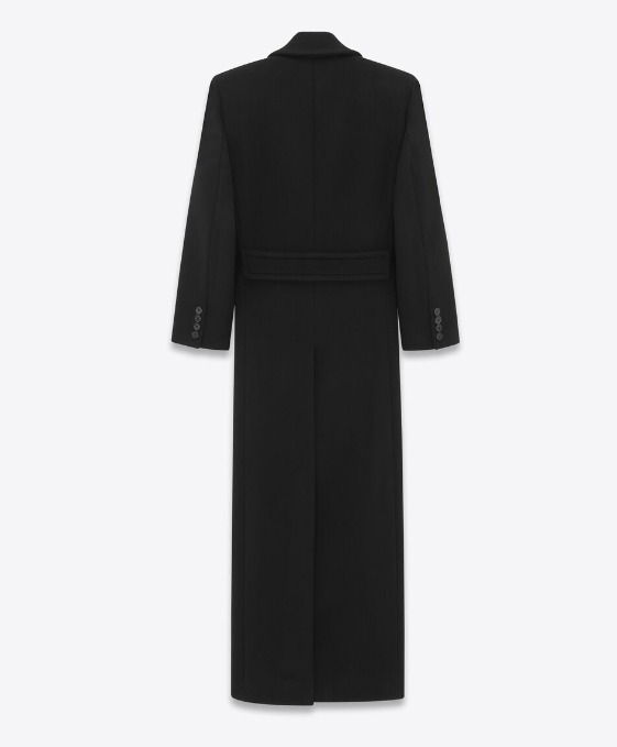 Saint Laurent 23FW《オーバーサイズコート》黒 ウール DHL 直営
