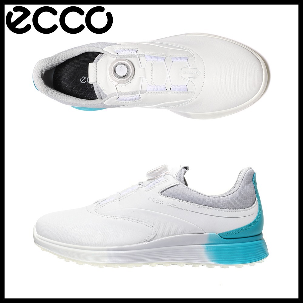 送料込み直送 ECCO GOLF S-Three BOA メンズ スパイクレス ゴルフ