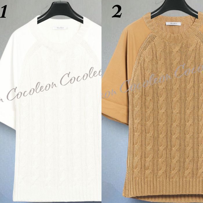 23SS新作【MAXMARA】Maglia in filato di lino バイマテリア