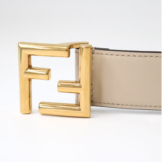 FFベルト レザー ホワイト | Fendi