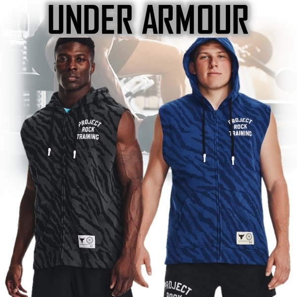 【UAｘProject Rock】Rival Fleece Sleeveless Printed Full-Zip