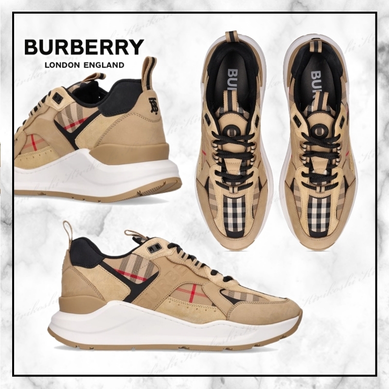 ◆BURBERRY 23AW◆ショーンチェック＆レザー◆スニーカー◆