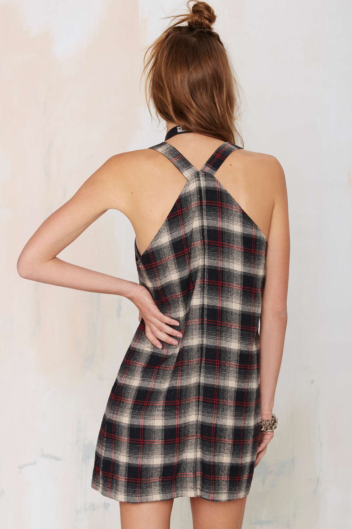 激お薦め ★在庫所持・関税負担★ Detention Dress in Plaid