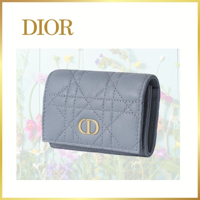 [DIOR★DIOR CARO XS ウォレット]カナージュ/カーフ★国内直営店