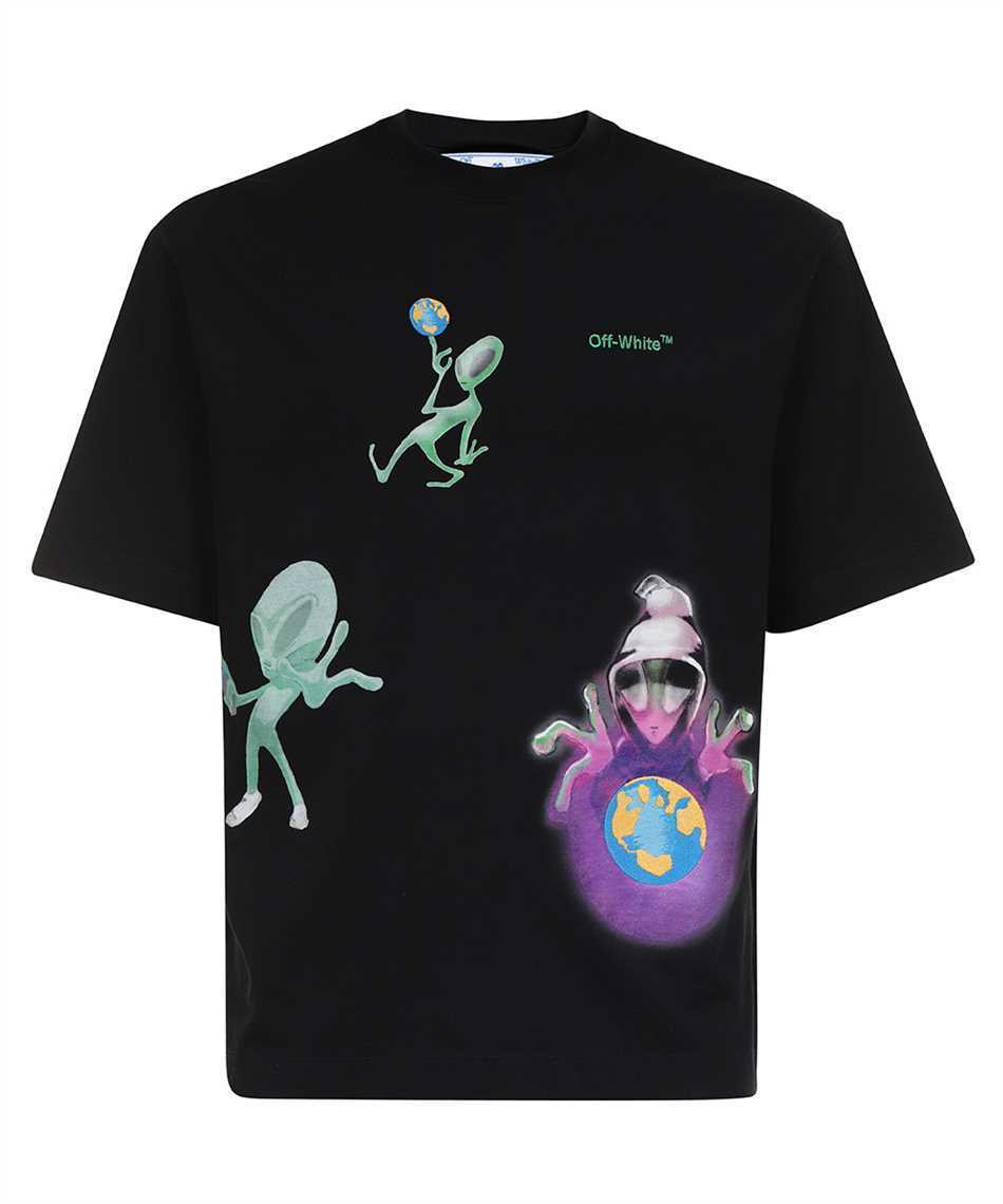 Off-White OMAA120F22JER013 ALIEN SKILLS OVER Tシャツ ロゴ