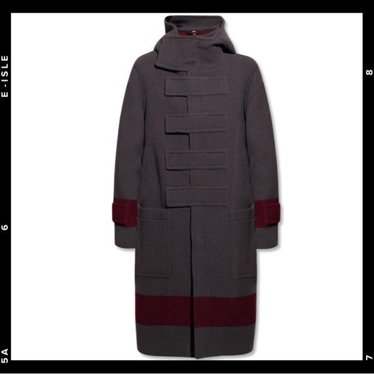 希少【Burberry】フード付きウールコート アウター・ジャケット