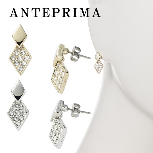 【ANTEPRIMA】即対応 シェルダイヤ ピアス