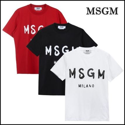 MSGM T-Shirts Plain Logo T-Shirts