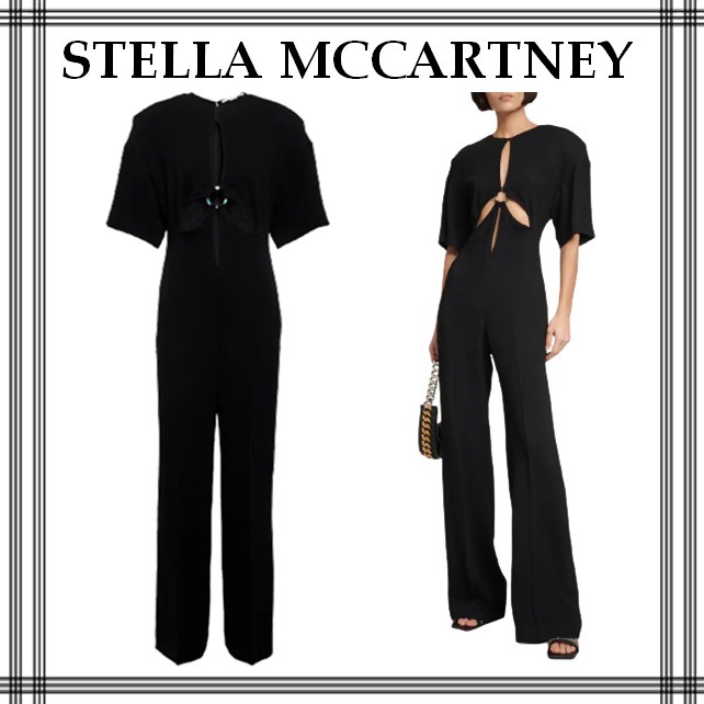 [STELLA MCCARTNEY]カットアウトストレートレッグジャンプスーツ