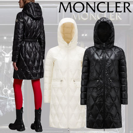 ★25AW MONCLER IGESSE キルティング ミドル丈 ダウンジャケット MONCLER (モンクレール) カーブキルティング フルジップ