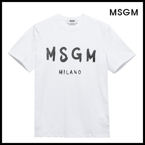◆MSGM◆ ブラシド ロゴ 半袖Tシャツ ◆正規品◆