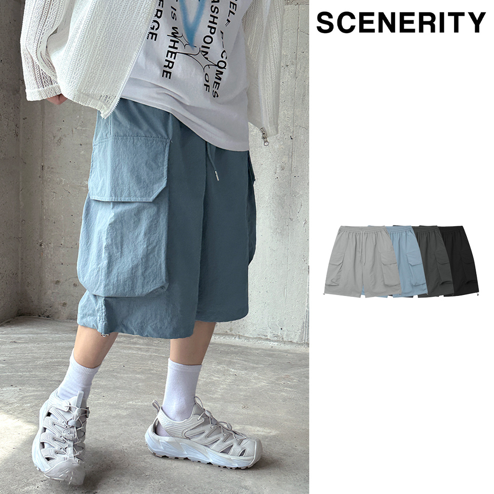 【SCENERITY】Pastel cargo shorts