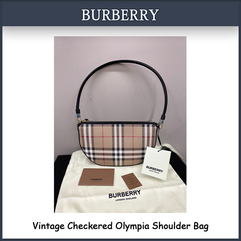 【Burberry】送料・関税込★チェックオリンピアショルダーバッグ