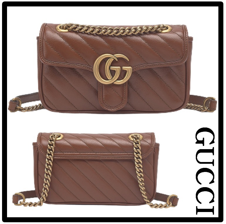 ☆関税込☆GUCCI★GG MARMONT MINI MATELASSE SHOULDER BAG★