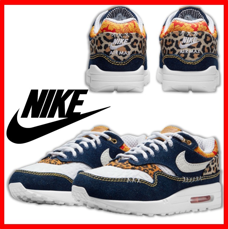 ★【NIKE】★NIKE AIR MAX 1 WASHED DARK BLU.E★24-30cm★