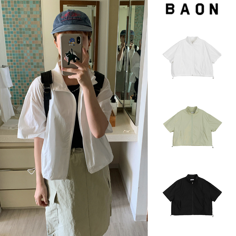 【BAON】Tadami cut short sleeve wind jumper