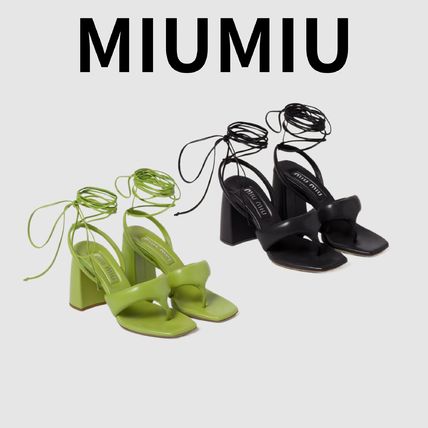 7〜9cm グリーン(緑)系 MiuMiu(ミュウミュウ) - 海外通販のBUYMA