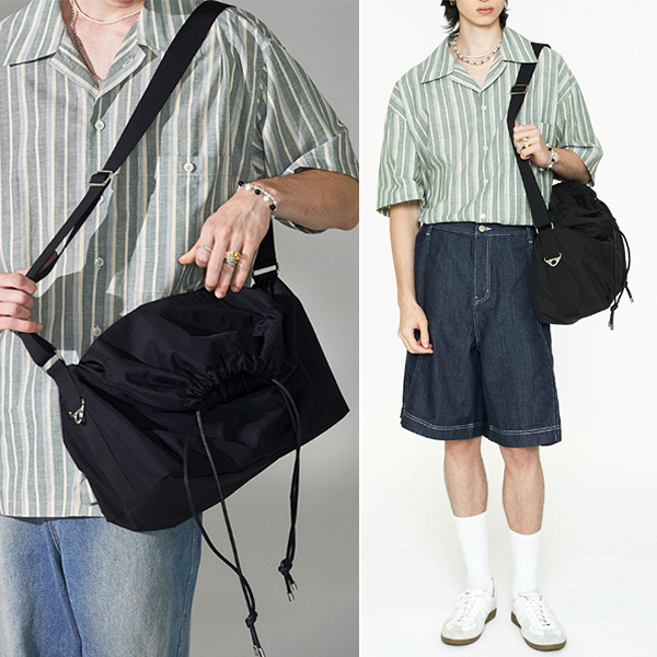 ショルダーバッグ MIMTHEWARDROBE EASY DRAWSTRING MESSENGER BAG KS1288