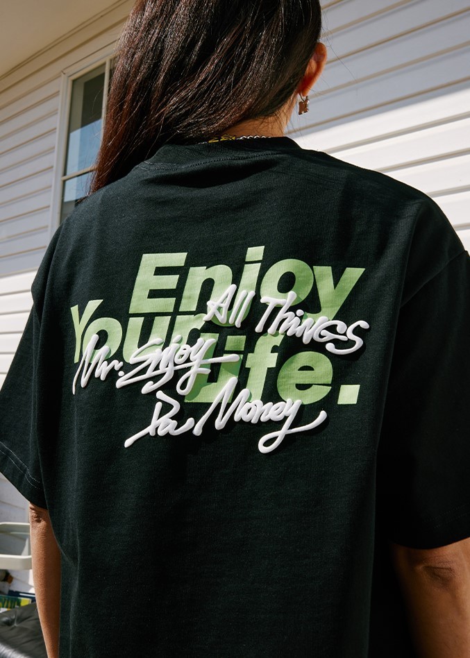 送料関税込み[M.E.D.M]Tシャツ2色☆新作☆男女兼用☆大人気☆ MR.ENJOY DA MONEY(ミスター・エンジョイ・ダ・マネー)商品
