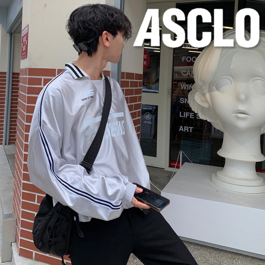 Tシャツ・カットソー ASCLO PARISIENS Track T Shirt (2color)