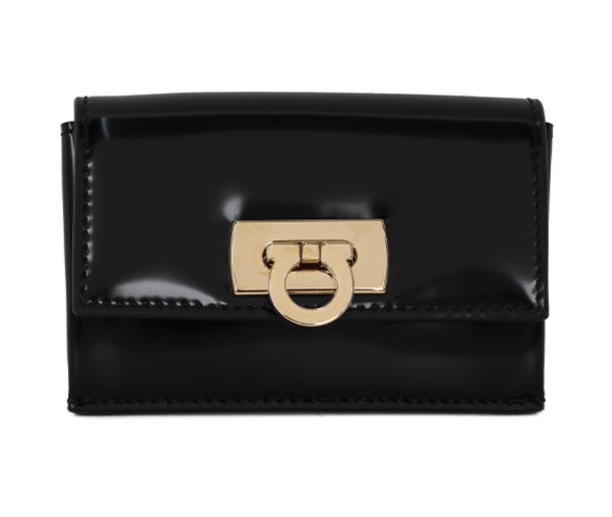 Ferragamo★関税込 ガンチーニロゴカードケース・ホルダー