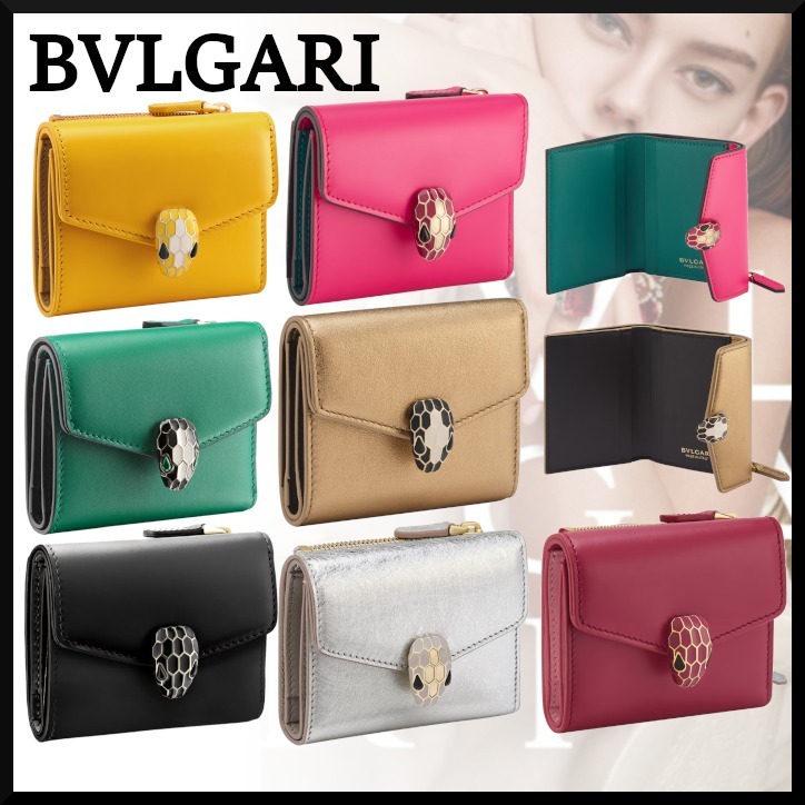 【BVLGARI】セルペンティ フォーエバー 三つ折り ウォレット