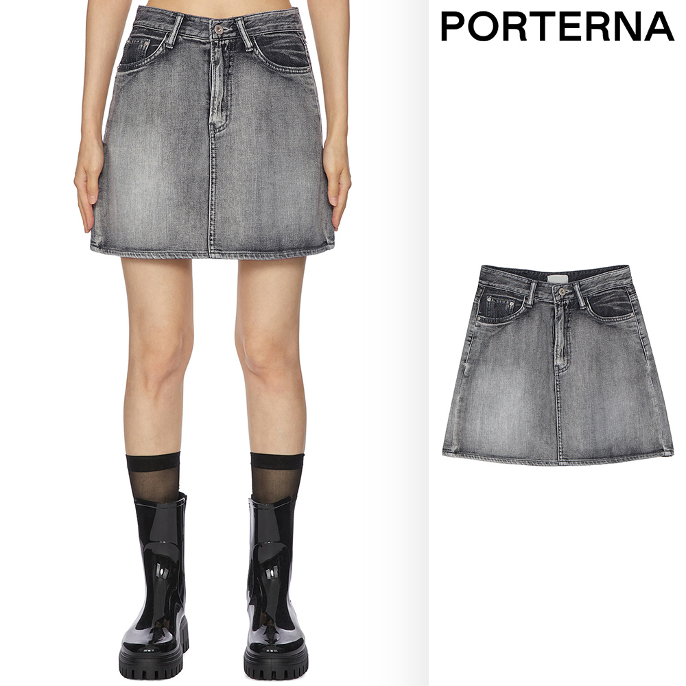 【PORTERNA】Quarter brush short skirt