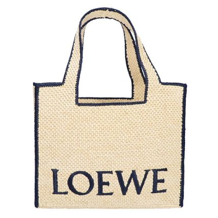 SS24 ロエベ ナチュラル LOEWE フォント ラージ トートバッグ フォント トート ラージ LOEWE(ロエベ) トートバッグ(レディース