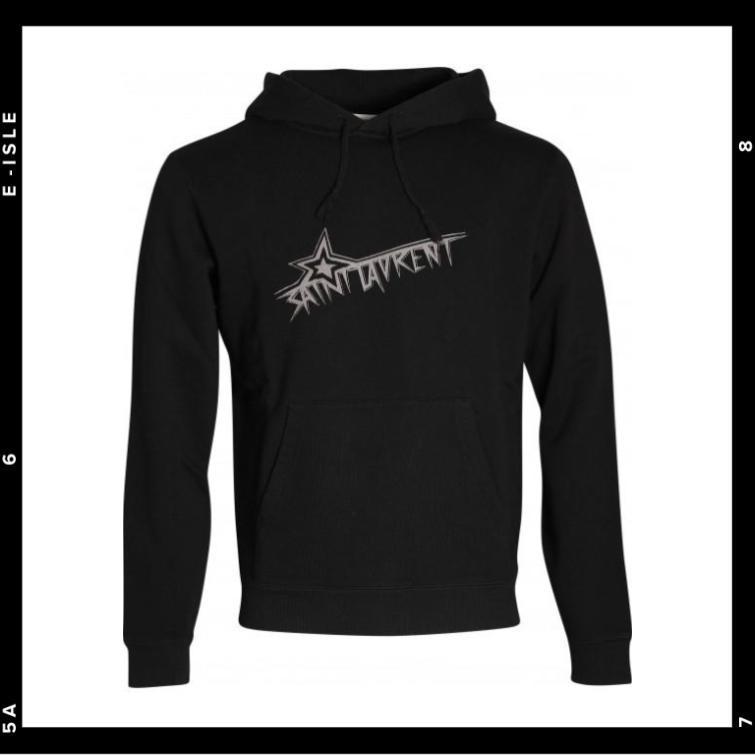 希少【Saint Laurent】ロゴプリントフーディ